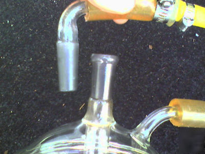 Lab glass - freeze dryer manifold / dome for vapor trap