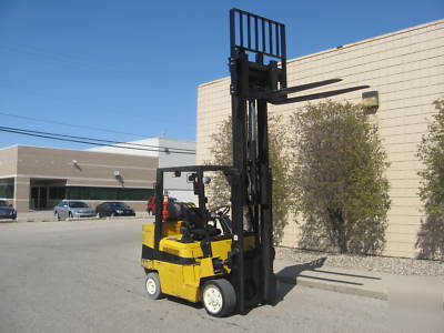 2002 yale 8000 lb lp gas forklift sideshift + warranty