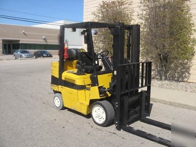 2002 yale 8000 lb lp gas forklift sideshift + warranty