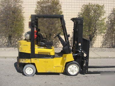 2002 yale 8000 lb lp gas forklift sideshift + warranty