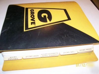 Grove RT745A crane part manual caterpillar 3208 12/1981