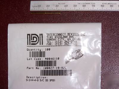 New interconect devices, idi S3H4G spring contact probe 