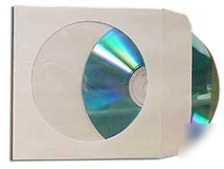 2000 cd dvd paper sleeves with clear window and flap