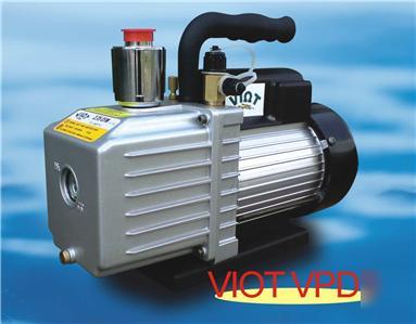 2STAGE vane vacuum pump continuous duty 3CFM 1/3HP hvac