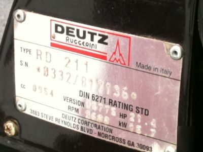 Diesel generator gillette 12.5KWATTS by deutz ruggerini