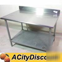 Used eagle s/s commercial utility work prep table 48X30