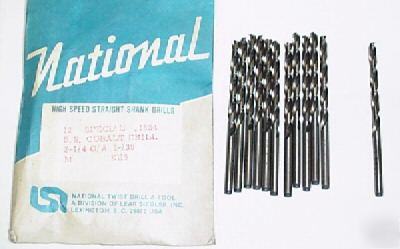 19/64 jobbers length drill bits hs high speed 10 pieces