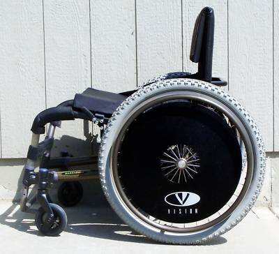 E & j titanium kevlar vision barracuda wheelchair 