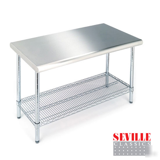 New commercial stainless steel top work table workbench