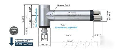 Nsk nakanishi 90Â° air motor spindle pma-3013K 1.18