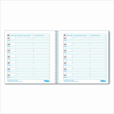 Voice message log, 8-1/4 x 8-1/2, 700-message book