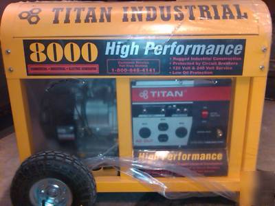 New ***brand titan industrial generator 8000 watt*** 