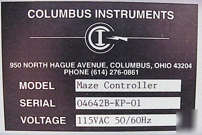 2 columbus instruments multi-varimex maze controllers