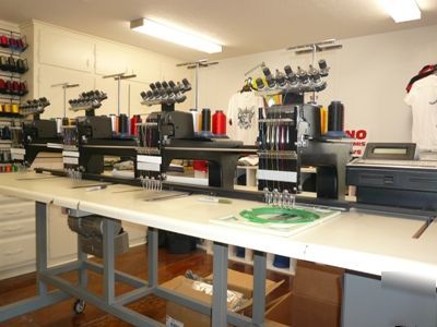 Melco embroidery machines & accessories used