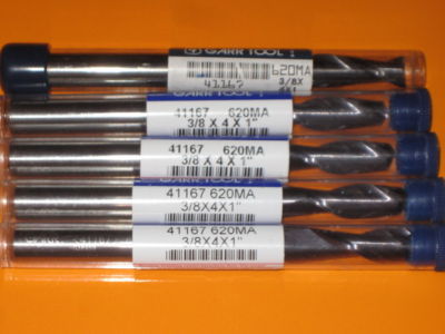 New lot 5- 3/8X dia. endmill 620MA garr tool #41167 * *