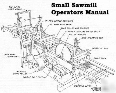 Old sawmill operators manual o s ho n g scale gauge saw