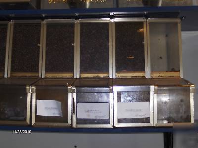 Plexi-glass coffee display bins