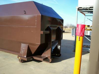 40 yard rolloff roll off trash compactor container 