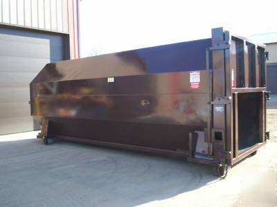 40 yard rolloff roll off trash compactor container 