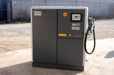 Atlas copco GA11 15HP air compressor 69CFM 3PH 575V