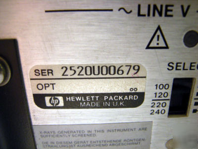 Hp 853A spectrum analyzer display unit