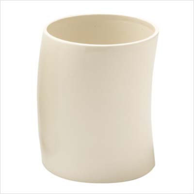 Innova jameson white ceramic waste basket
