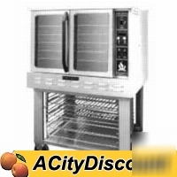 Majestic lp gas convection oven w/ two stainless doors