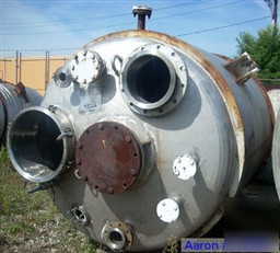 Used- tolan reactor, 1350 gallon, 304 stainless steel,
