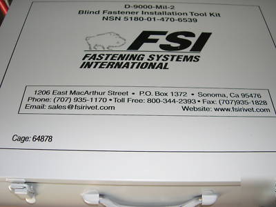 blind fastener installaton tool kit