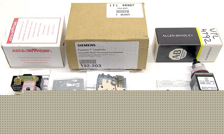 New lot 3 asco siemens a-b pressure switch thermostat / 