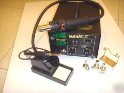 Smd rework soldering station hot air & iron 2IN1