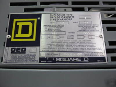 Square d qed i-line panel switchboard 2000 amp a 480V