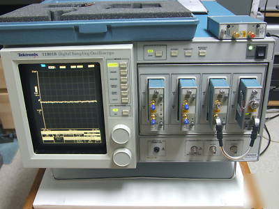 Tektronix 11801B 50 ghz scope + 5 heads + all manuals