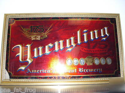 Used yuengling beer wall sign 175TH anniversary plaque