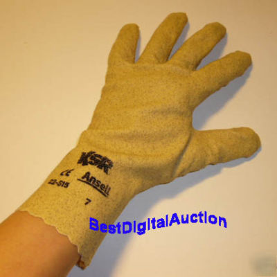 Ansell ksr glove 22-515 vinyl coated knit lined sz 7