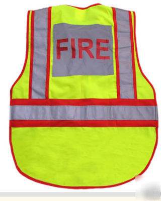 Fire reflective safety vest class 2 3 ansi traffic suit