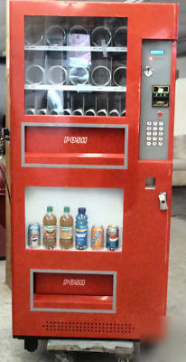 Genesis snack & soda vending/takes $ bills 25 selection