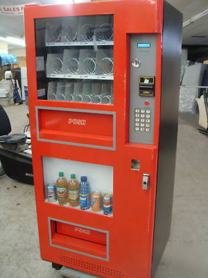 Genesis snack & soda vending/takes $ bills 25 selection