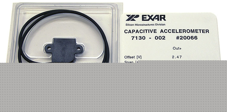 New capacitive accelerometer sensor SM7130-002 exar