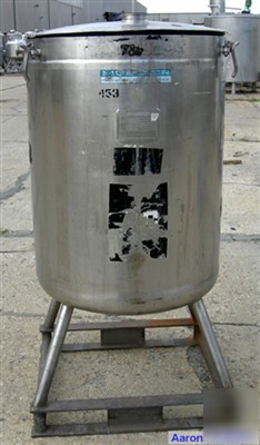 Used: walker kettle, 100 gallon, 316 stainless steel, v