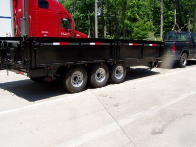 2010 8 x 20 x 2 bumper dump trailer drop sides 21 k 