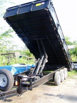 2010 8 x 20 x 2 bumper dump trailer drop sides 21 k 