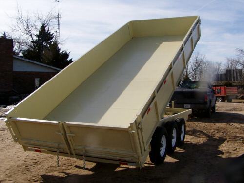 2010 8 x 20 x 2 bumper dump trailer drop sides 21 k 