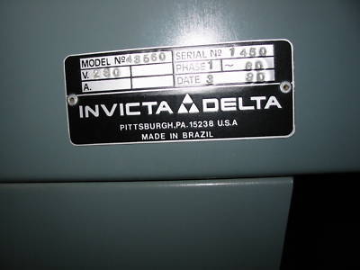 Delta ru-50 overarm pin router 2 hp 1 ph 60 x 30