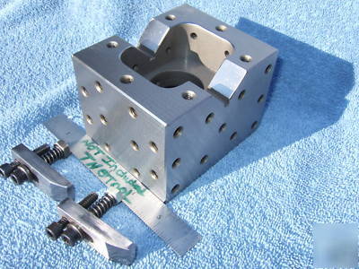Grind cube toolmaker machinist vintage xlnt tapped clmp