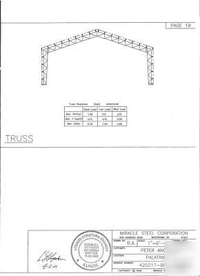 New steel truss building - - miracle truss -pre fab kit
