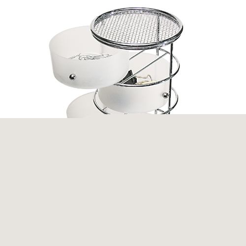 Vanity drawer tower frost chrome