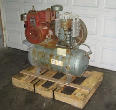 10 hp air compressor, gas engine, with air tank