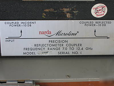 (3) narda precision reflectometer coupler
