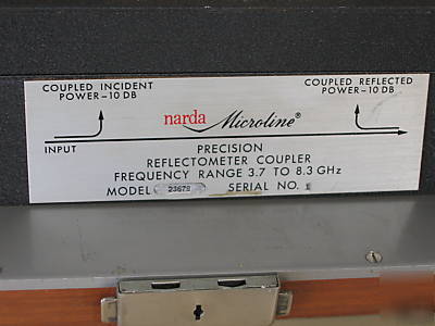 (3) narda precision reflectometer coupler